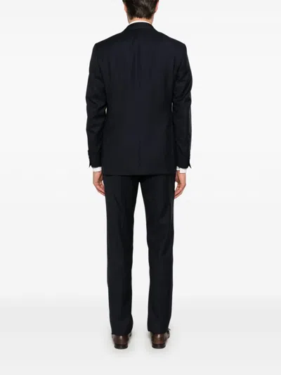 Canali Wool Suit In Blue