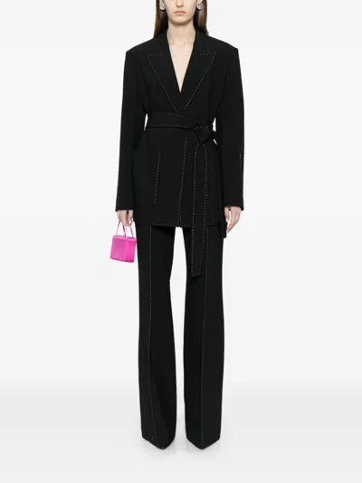 Elie Saab Cady Tailored Trousers In Black