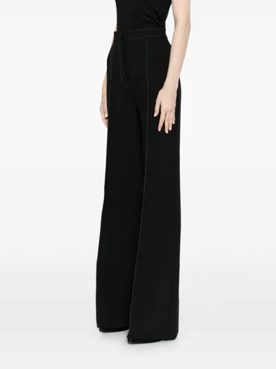 Elie Saab Cady Tailored Trousers In Black