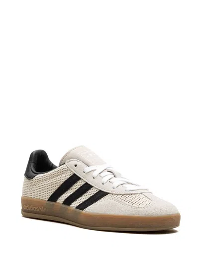 Adidas Originals Gazelle Indoor "aluminum/core Black" Sneakers In Neutrals