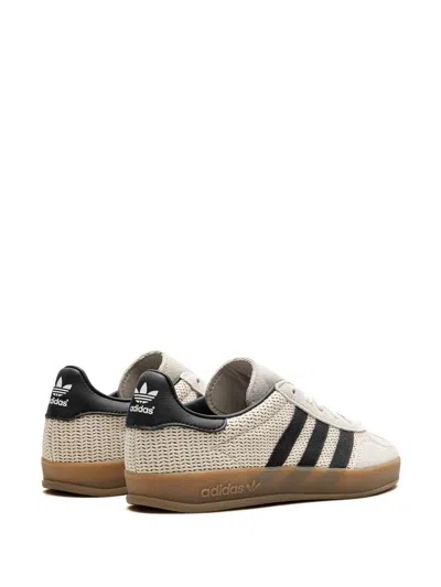 Adidas Originals Gazelle Indoor "aluminum/core Black" Sneakers In Neutrals