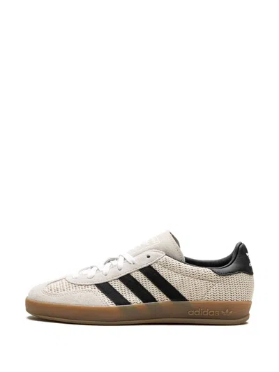 Adidas Originals Gazelle Indoor "aluminum/core Black" Sneakers In Neutrals