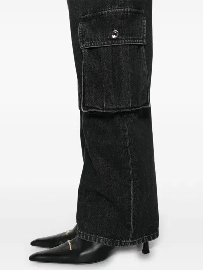 Dolce & Gabbana Cargo Trousers Featuring Wide Leg And Pockets In Black