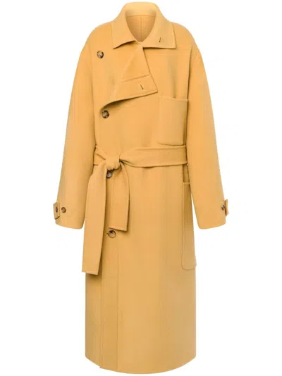 Philosophy Di Lorenzo Serafini Double-breasted Wool Coat In Neutrals