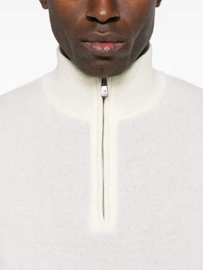 Corneliani Mock-neck Sweater In White