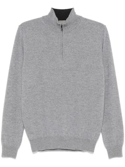 Corneliani Mock-neck Sweater In Grey