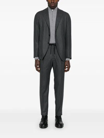 Corneliani Mock-neck Sweater In Grey