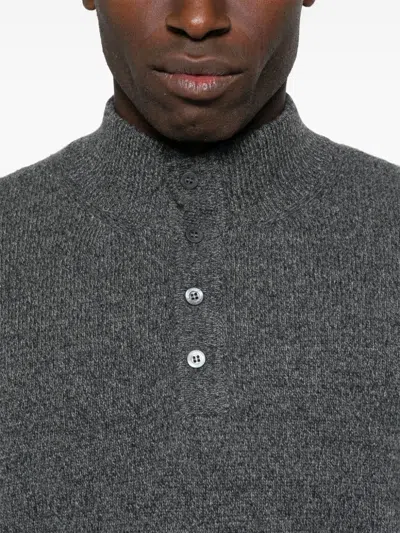 Corneliani Mélange Sweater In Grey