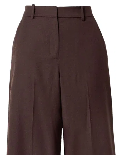 Simkhai Tavar Wool Wide-leg Pants In Brown