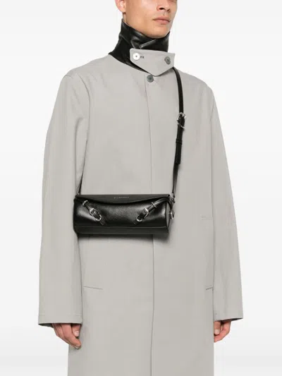 Givenchy Voyou Roller Leather Crossbody Bag In Black