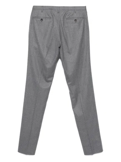 Rota Mélange-effect Chino Trousers In Grey