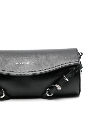 Givenchy Voyou Roller Leather Crossbody Bag In Black