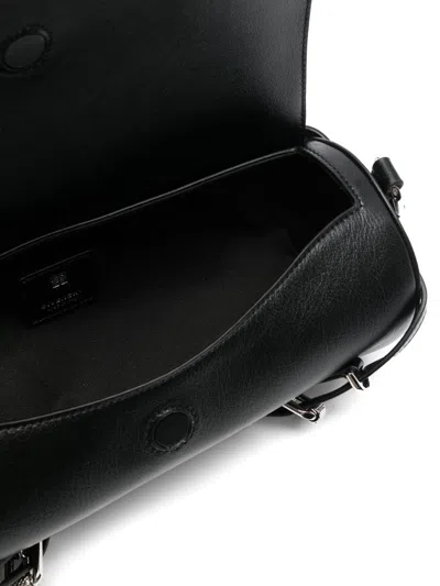 Givenchy Voyou Roller Leather Crossbody Bag In Black