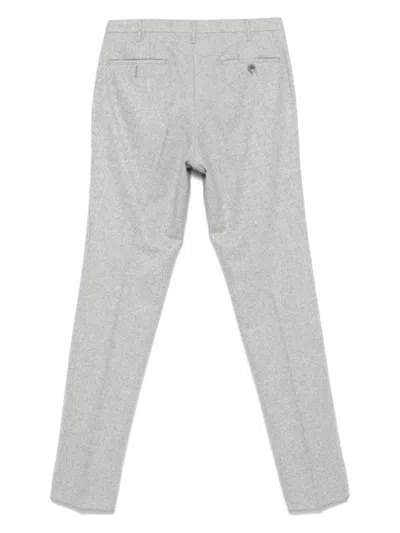 Rota Mélange-effect Chino Trousers In Grey