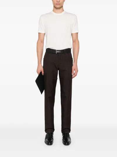 Tom Ford Twill Trousers In Brown