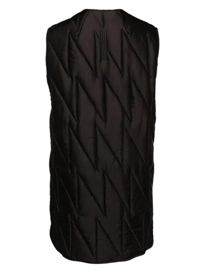 Rick Owens Liner Waistcoats In Grey