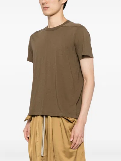 Rick Owens Short Level T-shirt In Brown