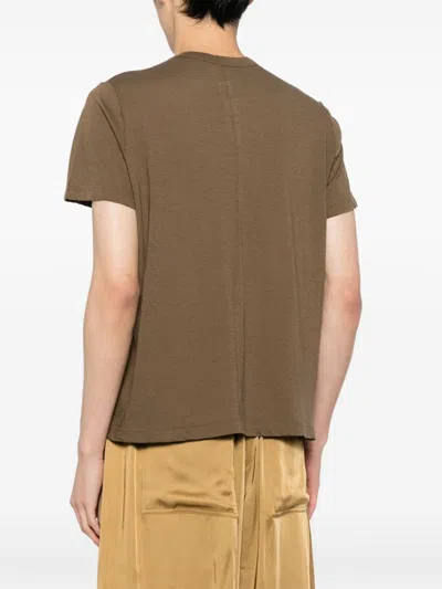 Rick Owens Short Level T-shirt In Brown
