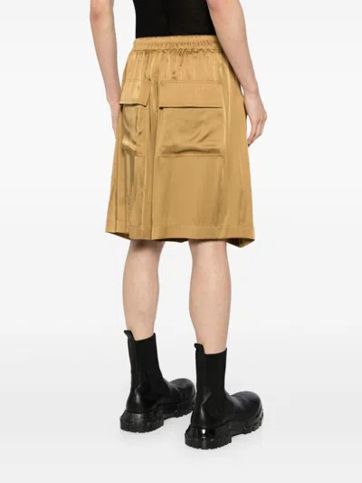 Rick Owens Lido Boxers Shorts In Gold