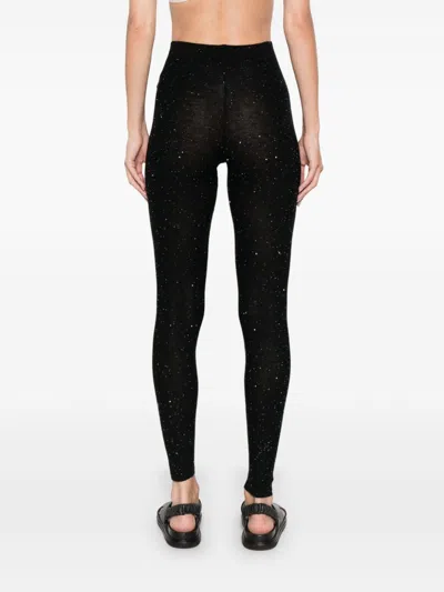 Fabiana Filippi Sequin-embellished Leggings In Black