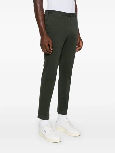 Incotex Tailored Trousers With Pockets And Loops In Green