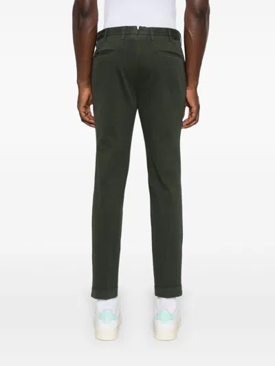 Incotex Tailored Trousers With Pockets And Loops In Green