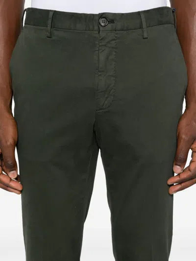 Incotex Tailored Trousers With Pockets And Loops In Green