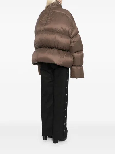 Shop Rick Owens Sail Duvet Jacket In Brown