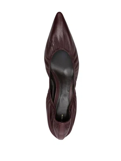 The Row Brown Liisa Kitten Heels In Lqb Laquer Brown