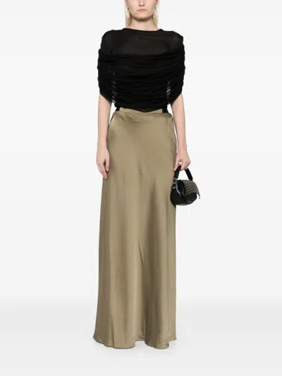 Christopher Esber Front Pocket Bias Maxi Skirt In Neutrals