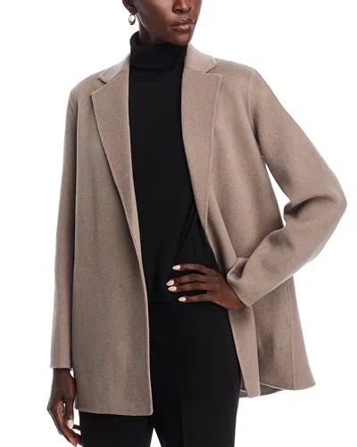 Theory New Divide Double-face Wool Blazer In Cinder Melange