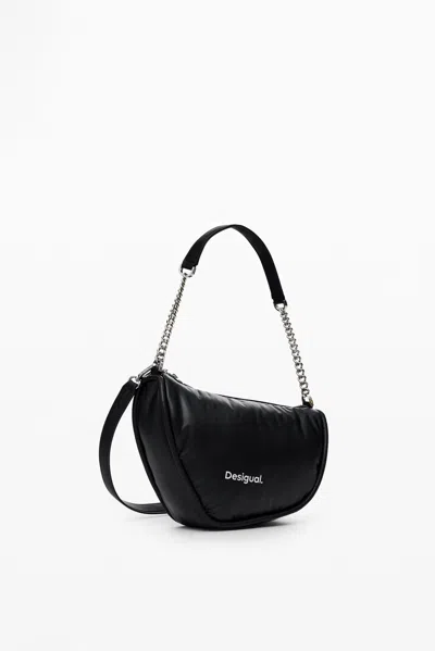 Shop Desigual Crossbody Bag With Zipper In Black