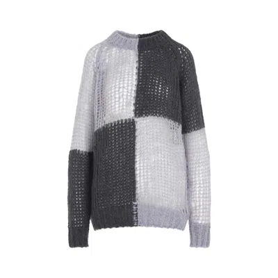 Acne Studios Wide-knit Mesh Shirt In Multicolor