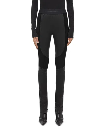 Shop Helmut Lang Leather Pants In Black