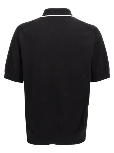 Shop Dolce & Gabbana 'dg' Polo Shirt In Black