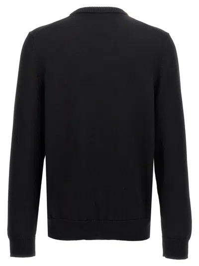 Shop Dolce & Gabbana 'dg' Intarsia Sweater In Black