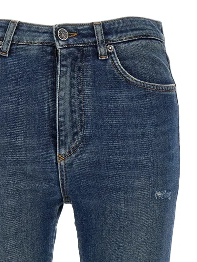 Dolce & Gabbana Logo-plaque Straight-leg Jeans In Black