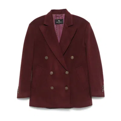 Shop Etro Coats In Red