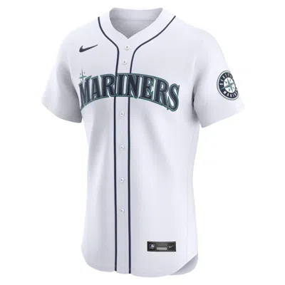 Nike Julio Rodriguez Seattle Mariners  Men's Dri-fit Adv Mlb Elite Jersey In White