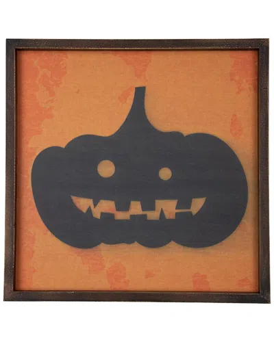 Northlight Black Jack O Lantern Silhouette Wall Sign In Black