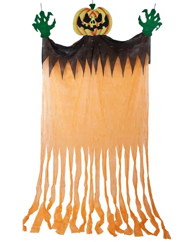 Northlight 11ft Scary Jack-o-lantern Halloween Hanging Decoration In Orange