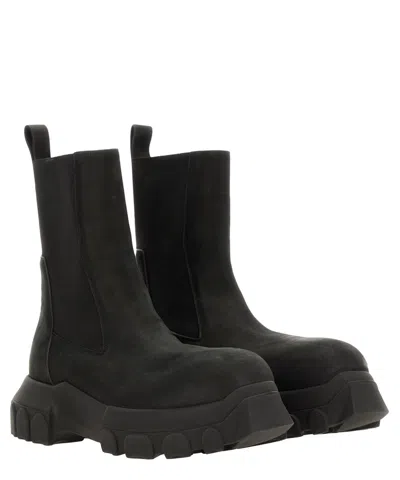 Shop Rick Owens Bozo Tractor Ankle Boots In Black