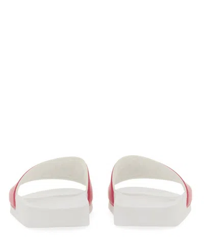 Msgm Logo Embossed Slip In Pink