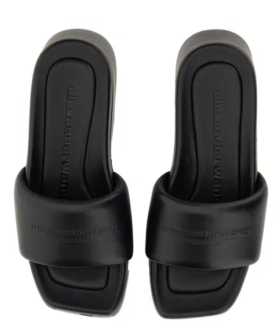 Alexander Wang Float Slides In Black