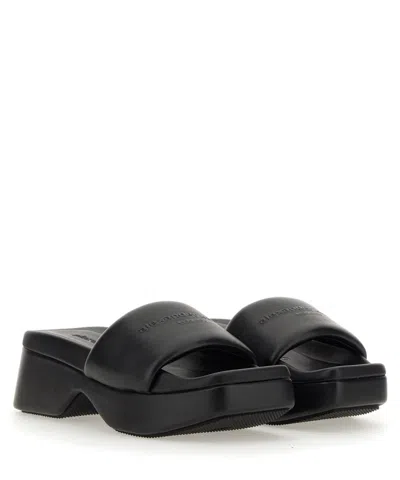 Alexander Wang Float Slides In Black