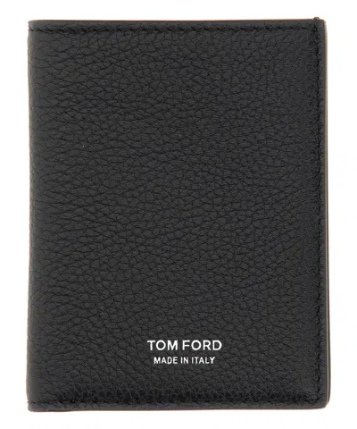 Tom Ford T Line Wallet In Black