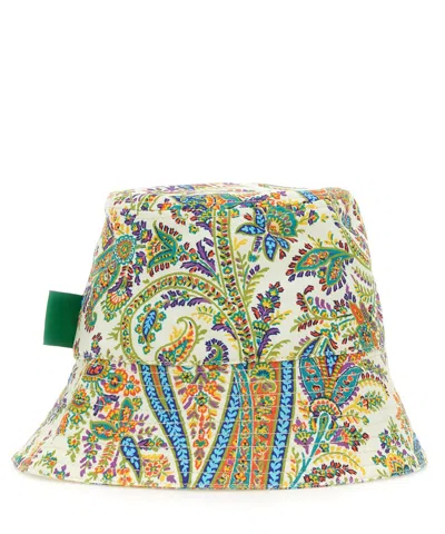 Etro Cotton Hat In Multicolor