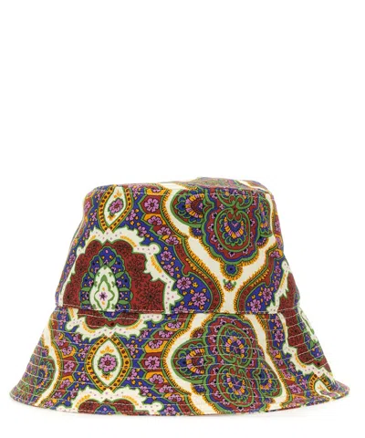 Shop Etro Paisley Hat In Multicolor