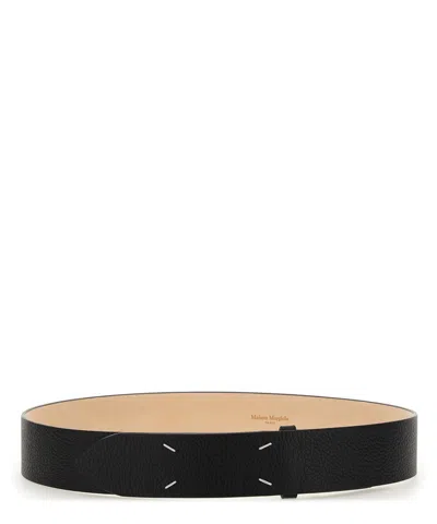 Shop Maison Margiela Belt In Black