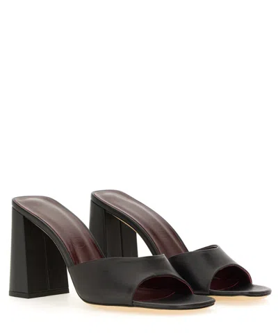Staud Open-toe Slip-on Sandals In Black